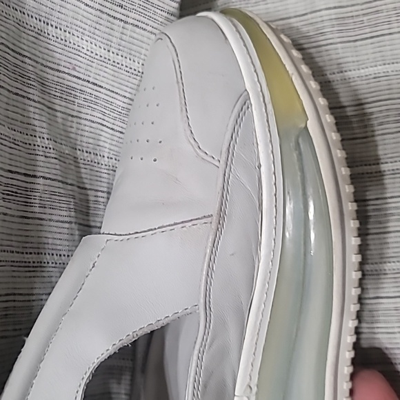 Nike Airmax FF 720 SAIL Hybrid White Leather Sandal/Sneaker Chunky Outsole Sz10 - Picture 6 of 14